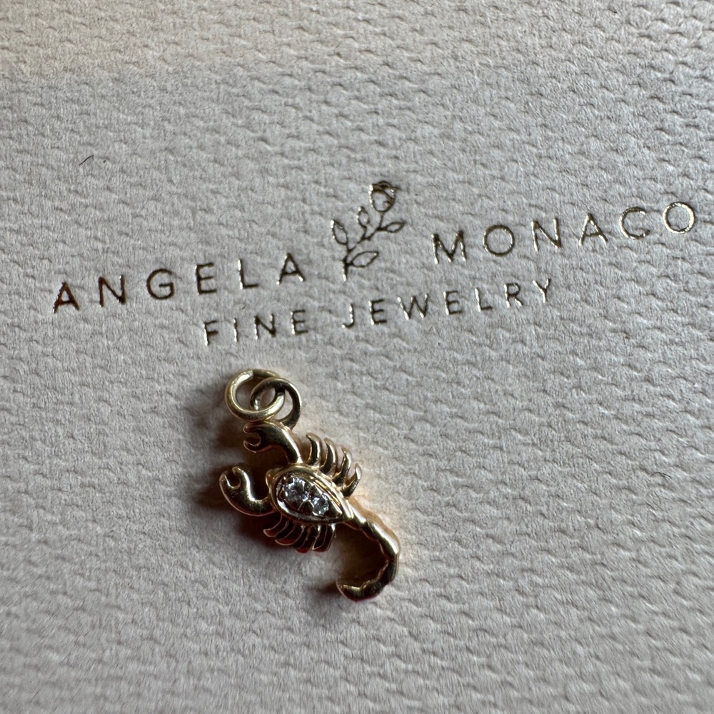 Gold Scorpion Charm